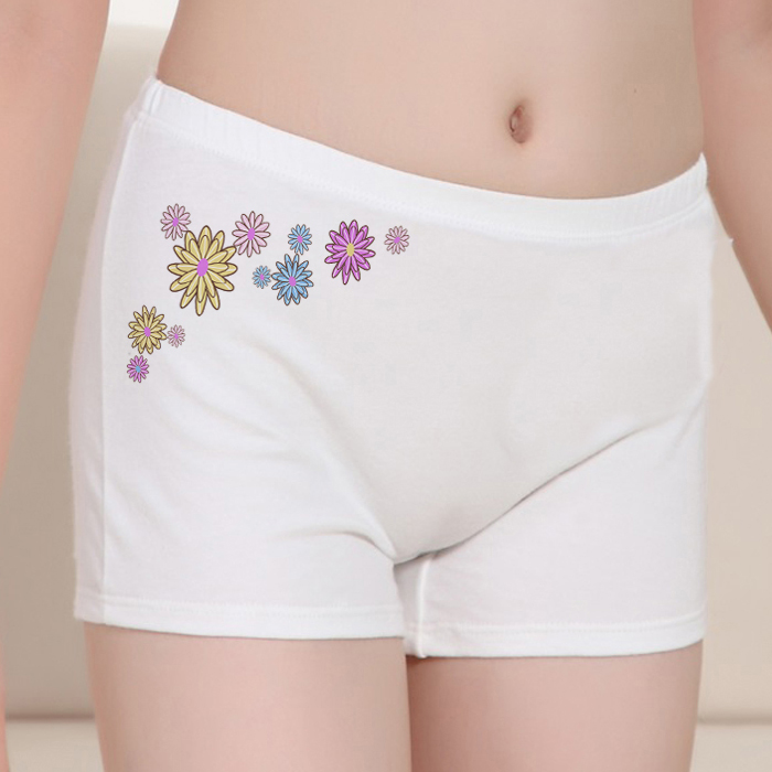 senzhigu children's underwear girl's quarter pants student's flat shorts baby cotton girl's underwear