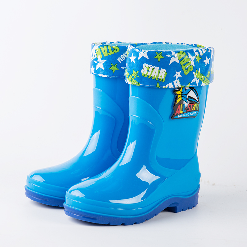 兒童雨鞋男童女童中筒防滑大童幼兒學生水鞋小孩加絨保暖寶寶雨靴
