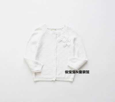 外贸VB 女童秋款纯棉针织衫 女孩春秋全棉毛衣宝宝空调