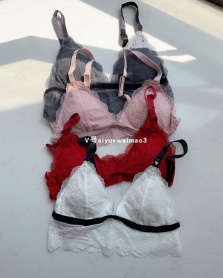 福利款 天使 尾 蕾丝薄款无钢圈炒舒服文胸 满2减8原单