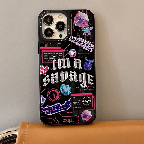 I'm A Savage New Aespa 14, 13, 12 iPhone Case