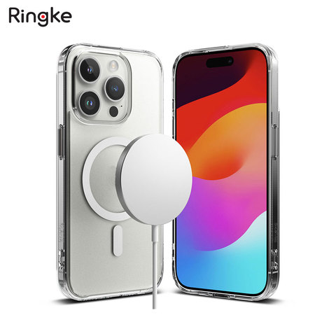 Ringke Fusion New Light Weight Transparent Clear High End Premium Tough Shockproof 15, 15 Plus, 15 Pro, 15 Pro Max iPhone