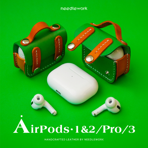 School Bag Airpods Genuine Leather Protective Carry Airpods 1, Airdpods 2, Airpods 3, Airpods Pro AirPods Case