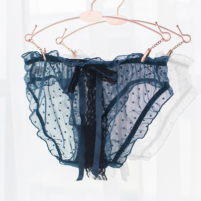 日系网纱内裤女性感透视波点透气面包裤可爱少女蝴蝶结飘带胖次-淘宝网 日系网纱内裤女性感透视波点透气面包裤可爱少女蝴蝶结飘带胖次-淘宝网