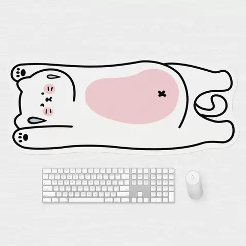 Funny Chubby Cat Cartoon Desktop Mousepad Waterproof Anti Slip