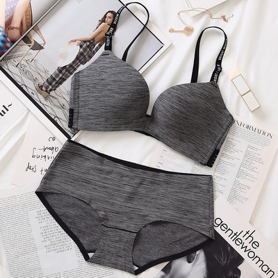 买一送一无痕无钢圈性感文胸套装女收副乳聚拢内衣薄胸罩冰丝棉杯-淘宝网