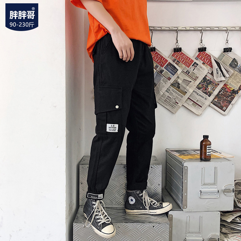 salopette 2019 été lâche casual pantalons hommes plus mât code joker graisse faisceau pied pantalon masculin han édition de la marée salopette 2019 été lâche casual pantalons hommes plus mât code joker graisse faisceau pied pantalon masculin han édition de la marée