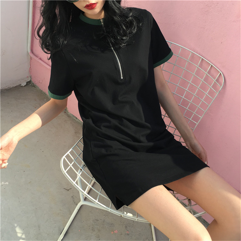 version coréenne de la nouvelle 2019 début du printemps femme ins joker le port de la saveur était mince sort de la couleur à manches courtes t-shirt femme longue section de la blouse de la marée version coréenne de la nouvelle 2019 début du printemps femme ins joker le port de la saveur était mince sort de la couleur à manches courtes t-shirt femme longue section de la blouse de la marée