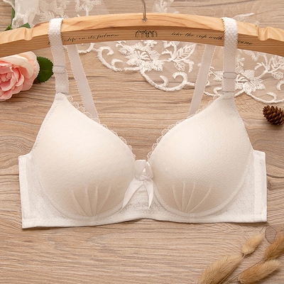 日系小清新校园风条纹学生党简约型少女可爱内衣聚拢型性感文胸-淘宝网