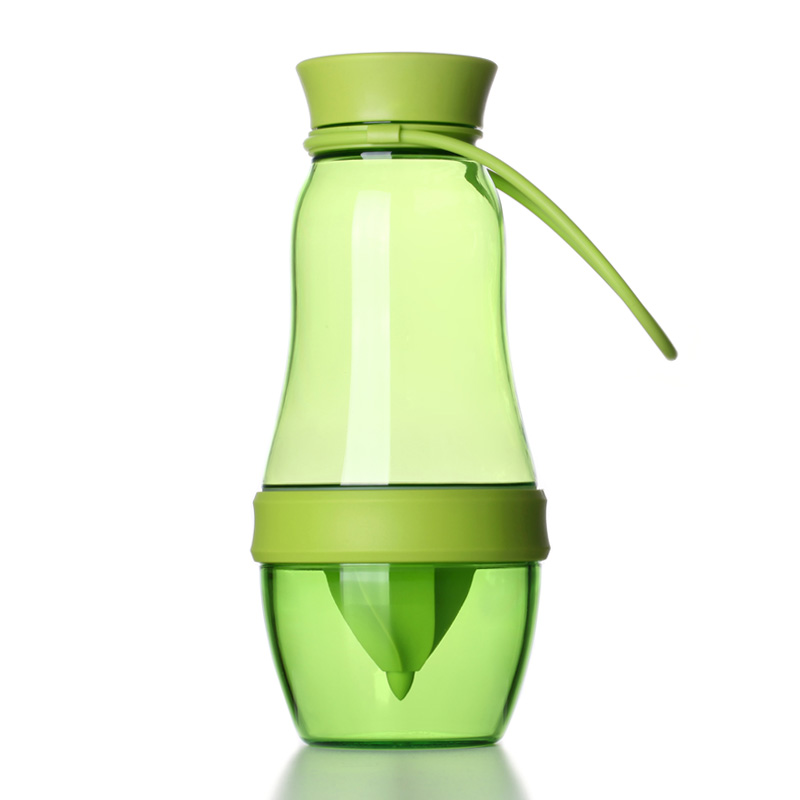 台湾artiart 创意带盖环保柠檬杯子 果汁水杯随手杯 600毫升