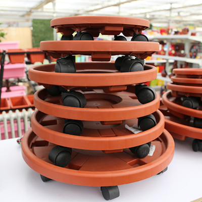 凹槽轮托带轮托盘 塑料移动托盘 大花盆底座泡脚盆必备两个包邮