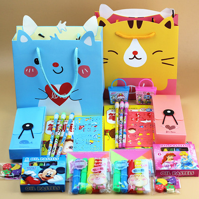 幼儿园学生礼物礼品奖品学习用品 六一儿童节文具礼盒套装批发