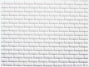 建筑模型材料/abs白色塑料材质错缝砖 墙砖面砖纹大小1.5*4mm