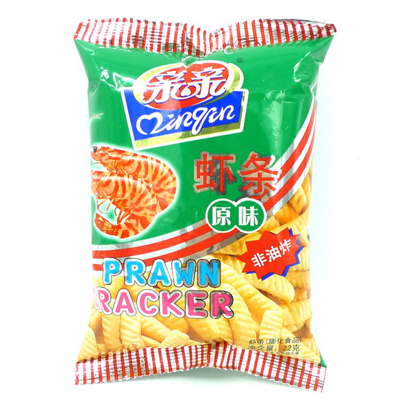 10袋包邮 经典童年回忆 亲亲虾条80g(原味) 焙烤型膨化正宗虾条