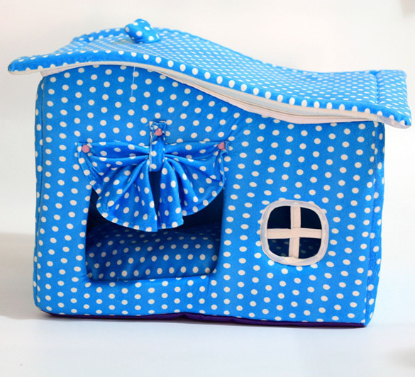 带窗帘狗窝冬房子包邮可拆洗宠物狗房子泰迪狗窝狗房子猫窝棉窝