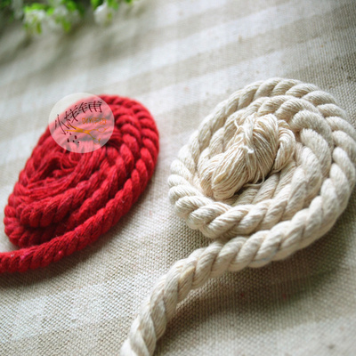 diy辅料diy布袋束口棉绳 手工必备纯棉 超百搭1厘米公分1元1米