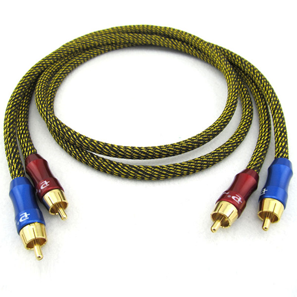 日本canare/佳耐美 发烧级双莲花头音频线 rca信号线 1米/2米/3米
