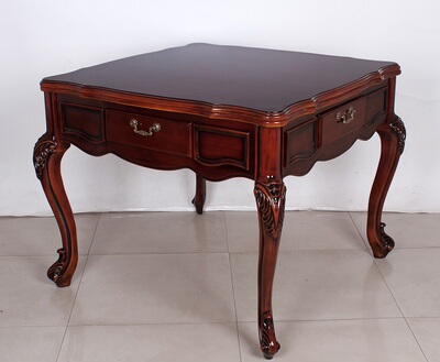 厂家直销 高档实木麻将桌餐桌两用欧式全自动麻将机四口机静音王