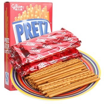 pocky格力高百力滋微辣虾味饼干65g克新货正品惊爆价