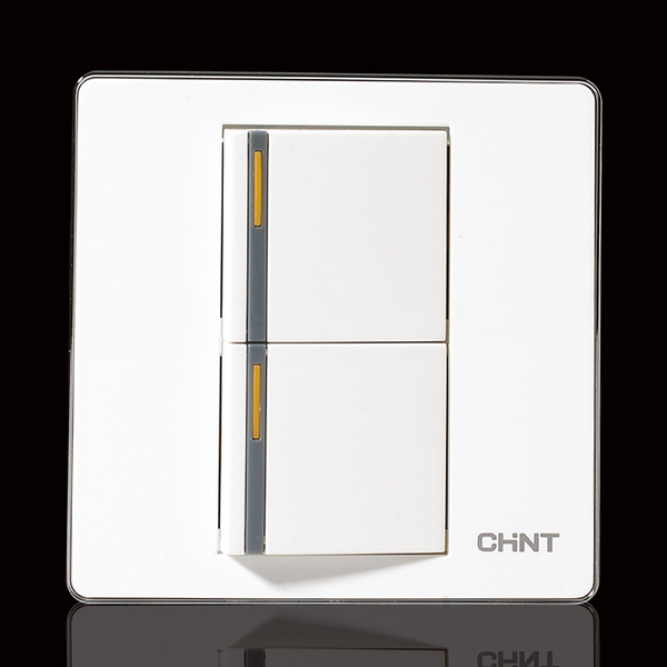 正泰开关插座 120型 new9e 86型面板 二开双控开关面板