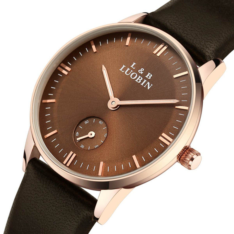 限量罗宾品牌手表女士 真皮女表正品石英表皮带手表防水 女表