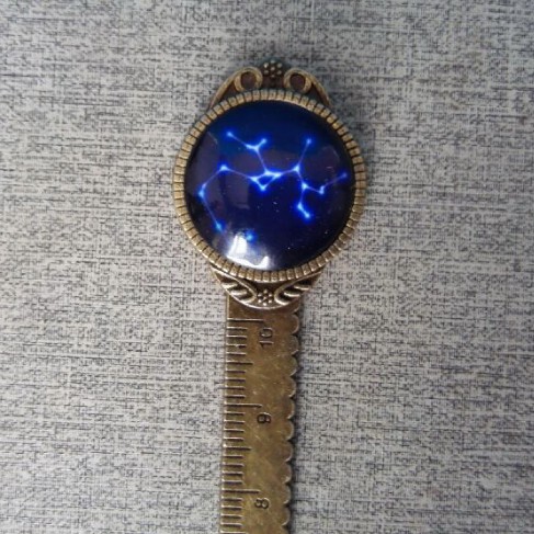 包邮 射手座时光宝石尺子书签 十二星座创意复古文具 精美小礼物