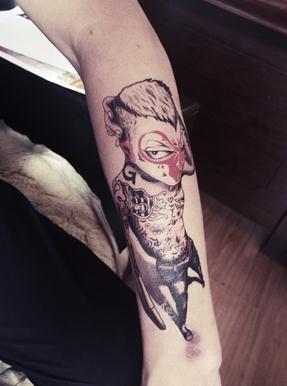 猴子 独家花臂大图纹身贴 社会猴 孙悟空 忠义猴子防水纹身贴纸