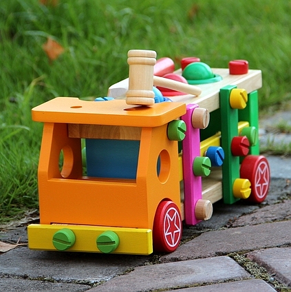 特价 儿童 木制 益智 玩具 拆装车 螺母组合 3-7岁 幼得乐 新款