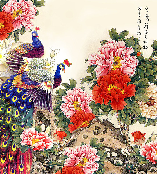 富贵孔雀正版木质成人拼图500片定制儿童益智玩具毕业礼物包邮