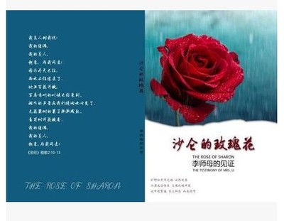 沙仑的玫瑰花 李师母的美好见证 李慕圣长辈的姐妹 154页 32k