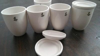 挥发分坩埚铁锚瓷坩埚-煤炭化验煤质分析仪工业挥发分国标坩埚