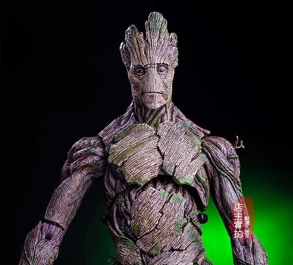 银河护卫队groot 树精格鲁特可换脸树人15寸高超可动公仔人偶手办
