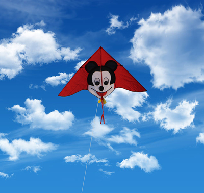 经典米奇儿童微风三角卡通现代风筝好飞女孩最爱特价玉莹正品包邮