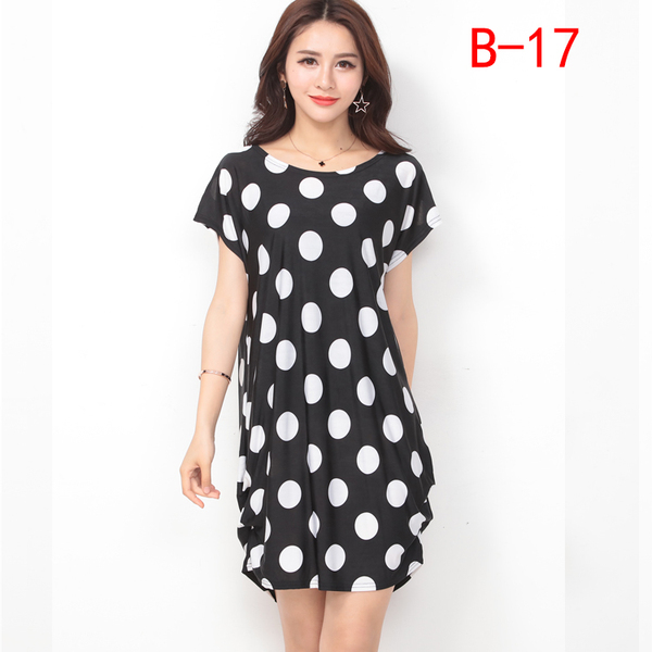 夏季女连衣裙批睡衣冰丝裙大码女装宽松胖mm孕妇装中长款连衣裙