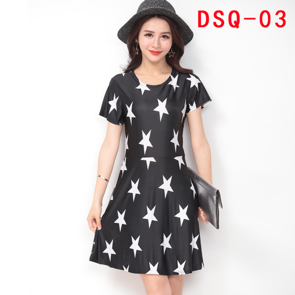 阿里巴巴批发网女装夏季大码冰丝中长款碎花裙A字裙炫民风连衣裙