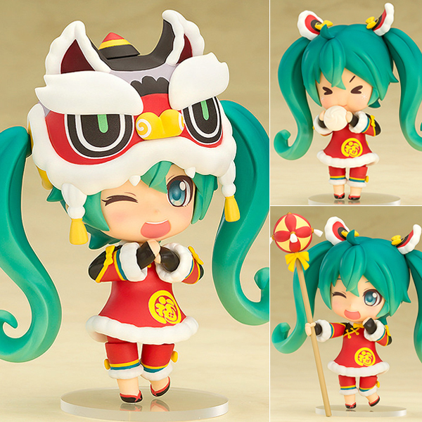 【鱼大 gsc 初音未来 初音 舞狮ver 粘土 日版手办