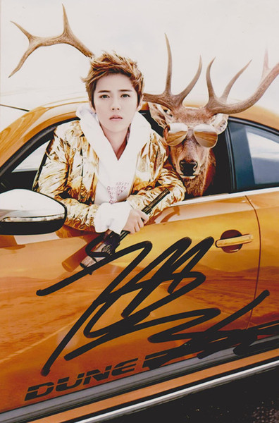 『冲冠』内地当红明星签名鹿晗亲笔签名照片新款热门经典定妆照