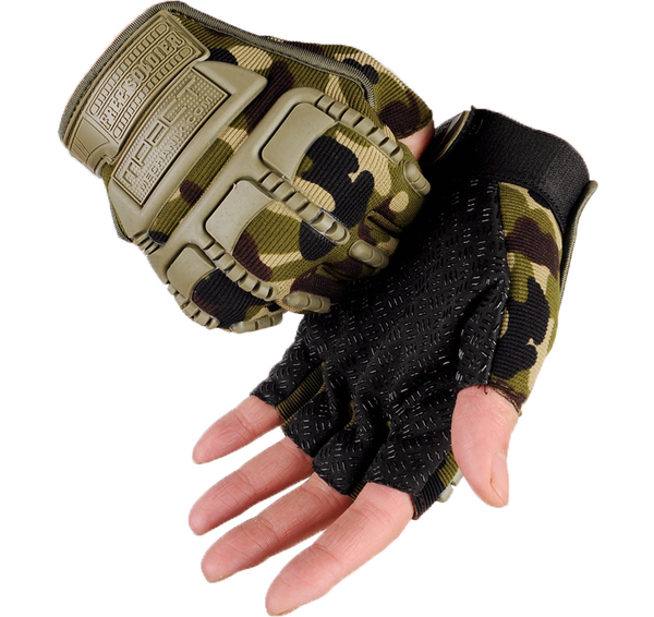 特种兵半指手套男运动战术户外骑行开车防滑迷彩 俄罗斯军用手套