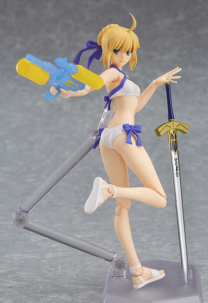 wf限定figma弓fate弓呆stay水着night泳装saber塞巴手办日版预-定