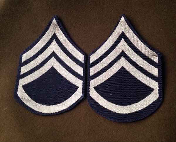 原品 原年 二战美军 陆军 上士 军衔 臂章 全新库存品