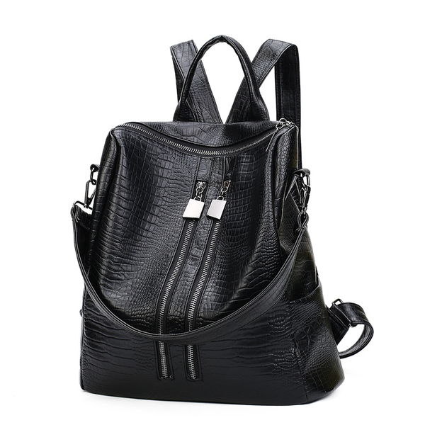 中老年双肩包大容量超轻防水多用背包单肩双肩两用妈咪包妈妈女包