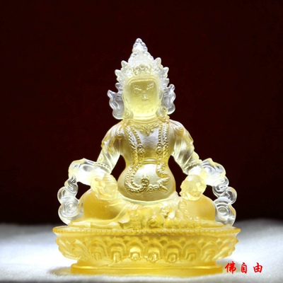 黄财神佛像 佛堂客厅琉璃摆件特小 随身佛_价格_评价_怎麼样 - 淘宝网