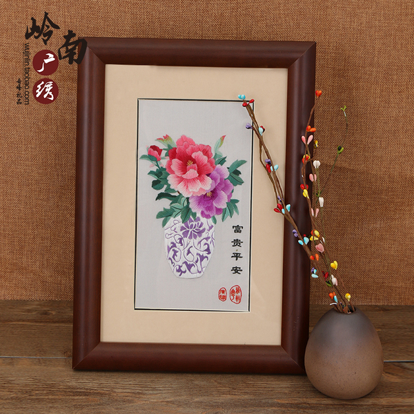 广绣粤绣广府文化礼品广州特色岭南文化礼品富贵平安送客户送老外