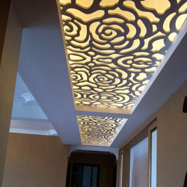 密度板镂空雕刻板雕花镂空隔断吊顶玄关屏风通花板背景