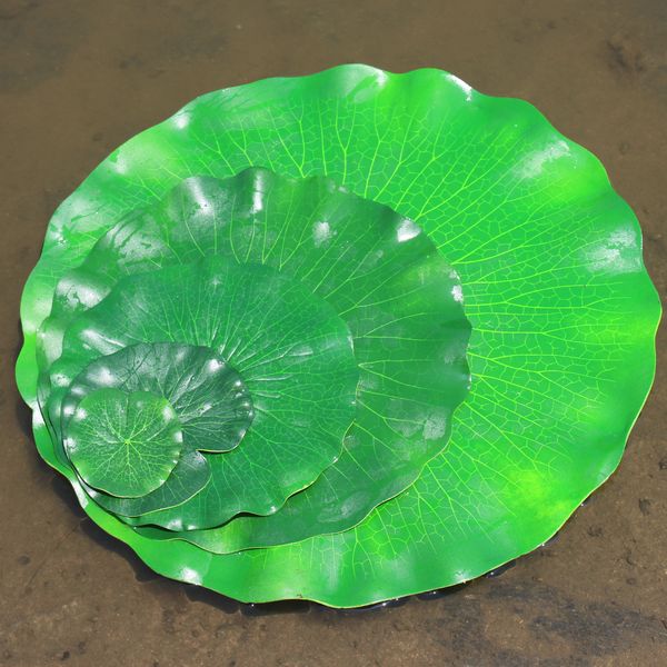 仿真荷叶水面装饰 塑料叶子人造睡莲叶子荷花叶莲花水池鱼缸荷叶