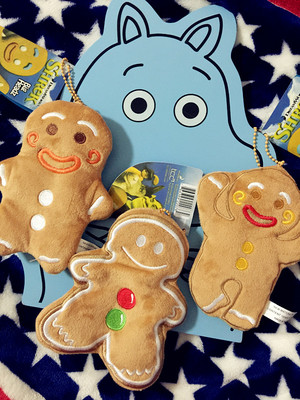 怪物史莱克shrek姜饼人饼干人造型gingerbread man毛绒零钱包挂件