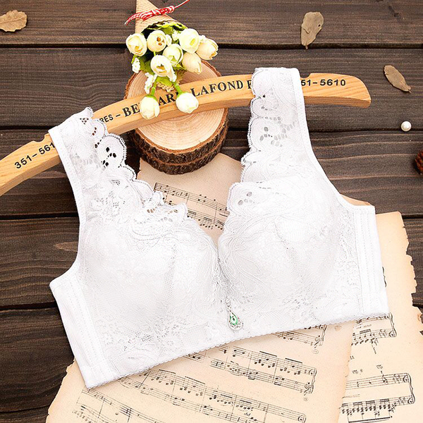 性感背心款式内衣无钢圈文胸聚拢加厚女小胸调整型收副乳薄款胸罩