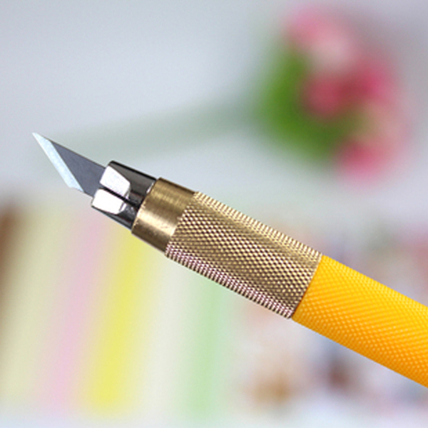 日本olfa爱利华橡皮章刻刀小黄橡皮雕刻ak-5笔刀美工刀送30片刀片