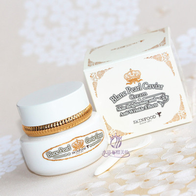 思亲肤 skinfood/白珍珠鱼子酱 鱼卵面霜 50g 滋润补水紧致