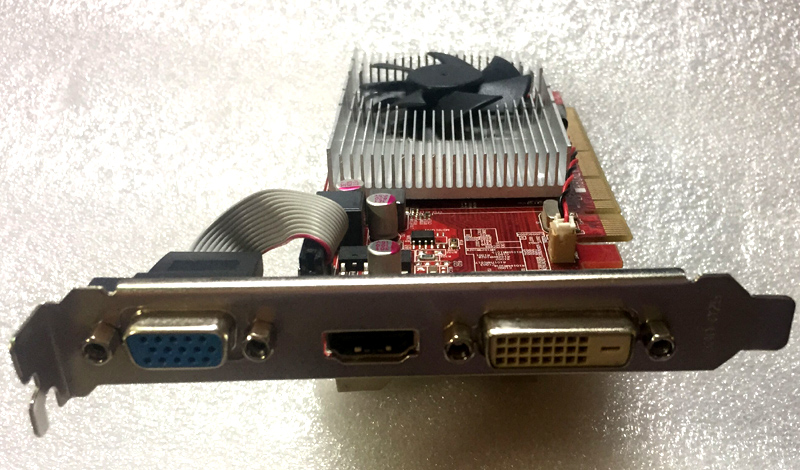 全新hd7450真实2g小机箱显卡半高刀卡秒gt610hd6450hd5450